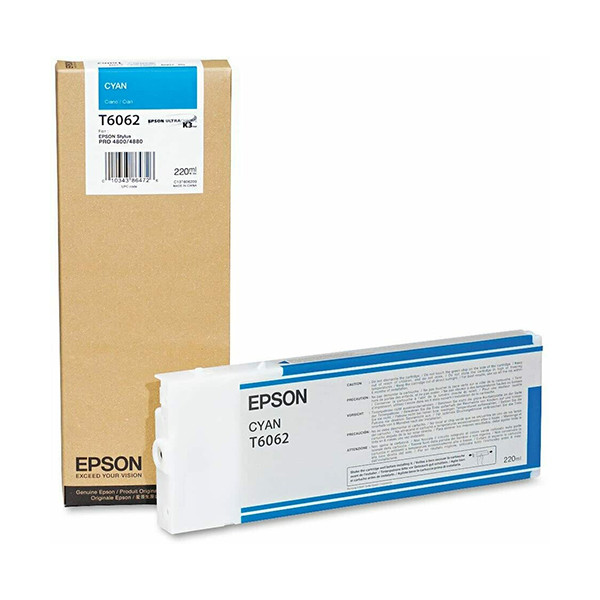 Epson T6062 cartouche d'encre cyan à haute capacité (d'origine) C13T606200 902543 - 1