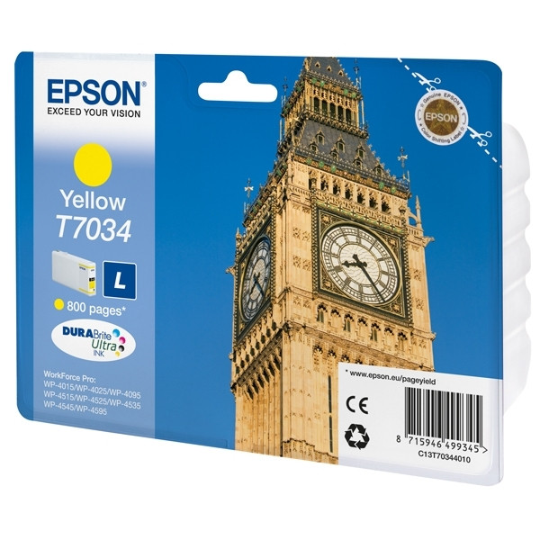 Epson T7034 cartouche d'encre jaune (d'origine) C13T70344010 902697 - 1