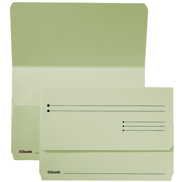 Esselte Pocket-File dossier pochette en carton (25 dossiers) - vert 15844 203696 - 1