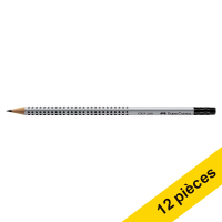 Offre : 12x Faber-Castell Grip 2001 crayon avec gomme (B)