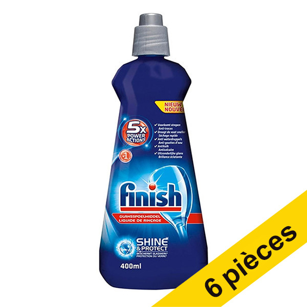 Finish Offre: 6x Finish liquide de rinçage regular (400 ml)  SFI01006 - 1