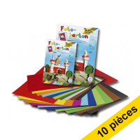 Offre : 10x Folia carton photo 22 x 33 cm (10 feuilles) - couleur