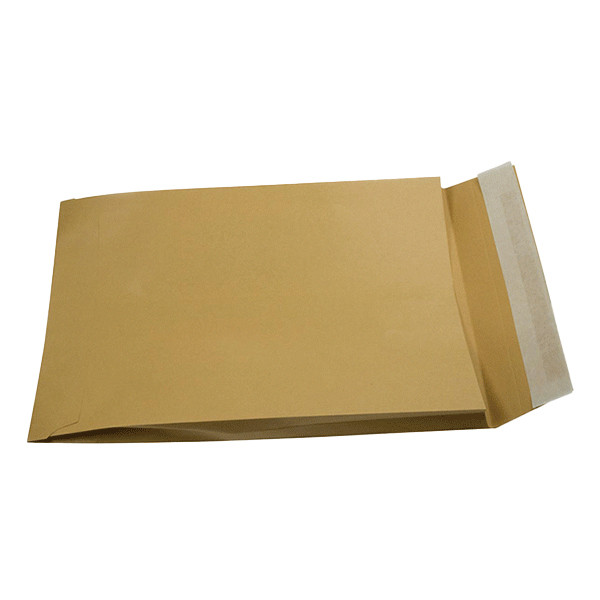 Gallery enveloppe pochette à soufflet 250 x 350 x 40 mm autocollant (250 pièces) - brun 017056 209426 - 1