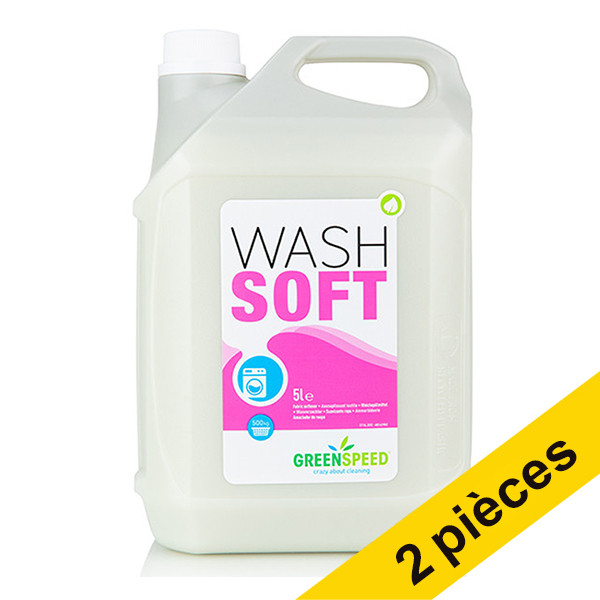 Greenspeed Offre : 2x Greenspeed Wash Soft assouplissant (5 litres)  SGR00028 - 1