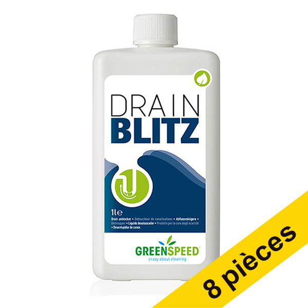 Greenspeed Offre : 8x Greenspeed Drain Blitz (1 litre)  SGR00060 - 1