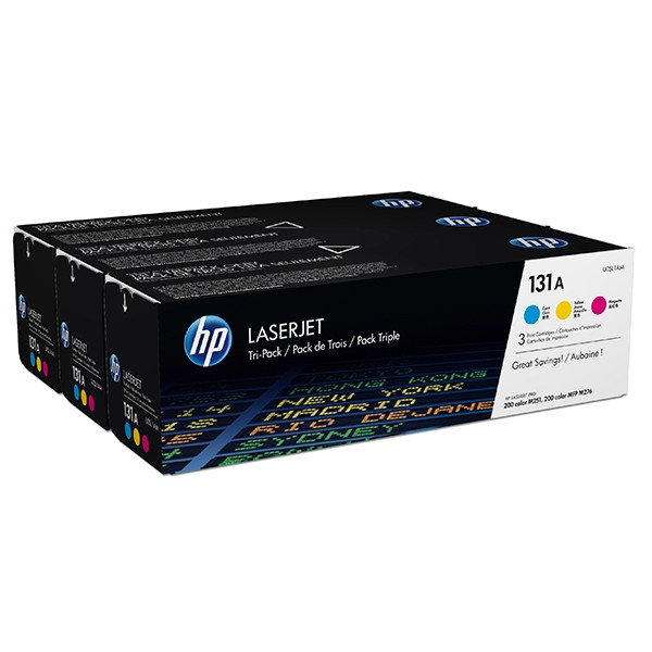 HP 131A (U0SL1AM) multipack (d'origine) - cyan/magenta/jaune U0SL1AM 054810 - 1