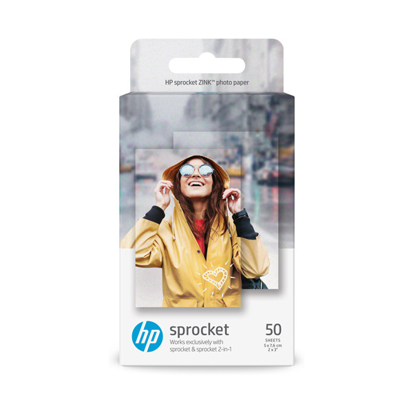 Papier photo autocollant HP Sprocket - 50 feuilles