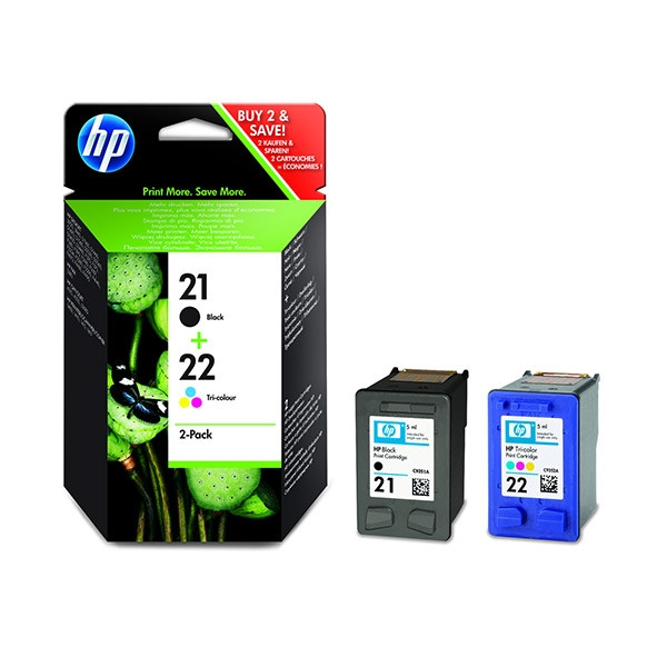 HP 21/22  (SD367AE) duopack (d'origine) SD367AE 044170 - 1
