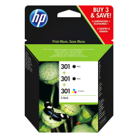 HP 301 (E5Y87EE) multipack (d'origine) - noir + couleur E5Y87EE 055290