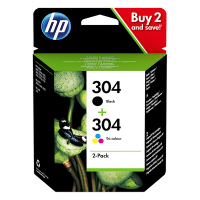 HP 304 (3JB05AE) double pack noir + couleur (d'origine) 3JB05AE 044598