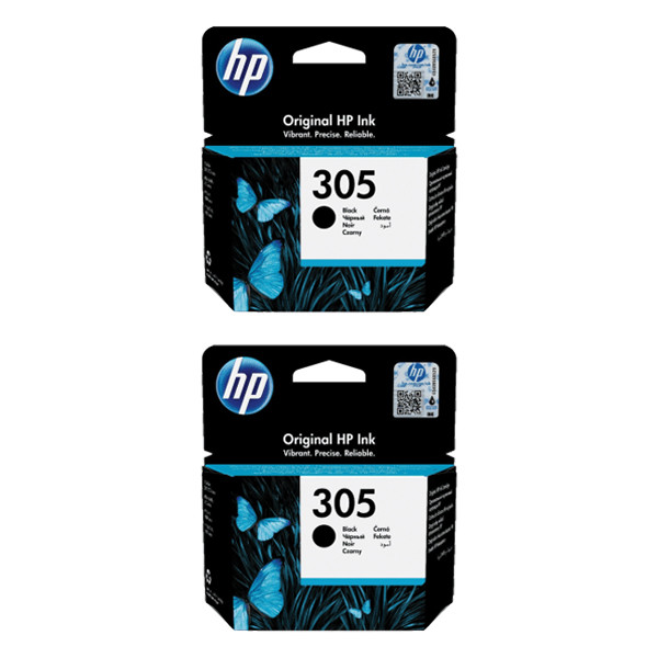 HP 305 (6ZD18AE) cartouche d'encre pack double (d'origine) - noir 6ZD18AE 093128 - 1