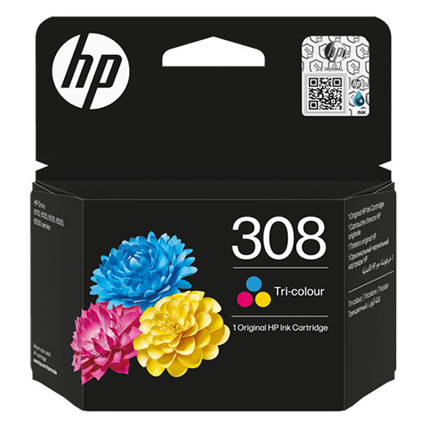 HP 308 (7FP20UE) cartouche d'encre (d'origine) - couleur 7FP20UE 055613 - 1