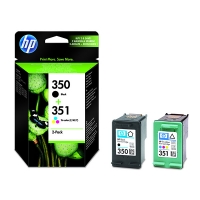 HP 350 + HP 351 (SD412EE) pack double cartouche d'encre (d'origine) - noir et couleur SD412EE 044156