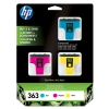 HP 363 (CB333EE) multipack cyan/magenta/jaune (d&#039;origine) CB333EE 044440