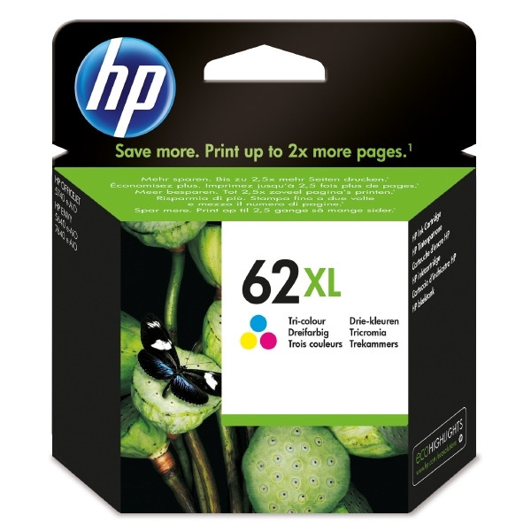 HP 62XL (C2P07AE) cartouche d'encre couleur haute capacité (d