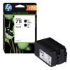 HP 711 (P2V31A) multipack noir 2 pièces (d&#039;origine) P2V31A 055296