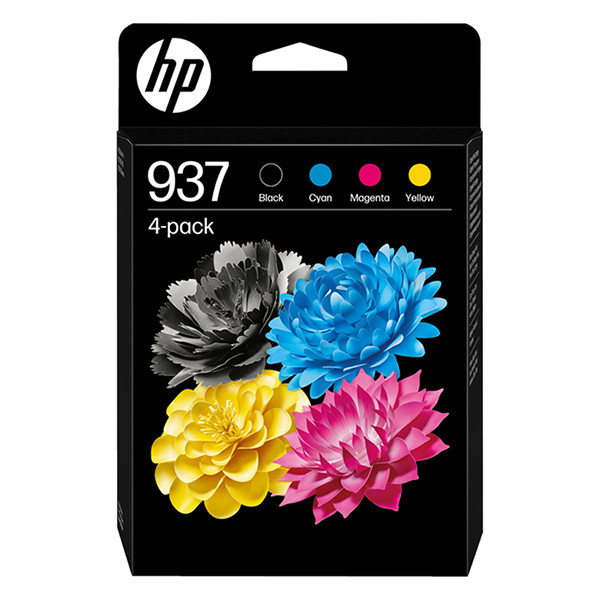 HP 937 (6C400NE) multipack noir/cyan/magenta/jaune (d'origine) 6C400NE 093316 - 1