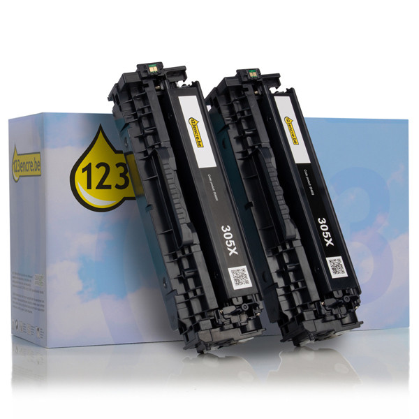 HP Marque 123encre remplace HP 305X (CE410XD) toner duopack - noir CE410XDC 054769 - 1