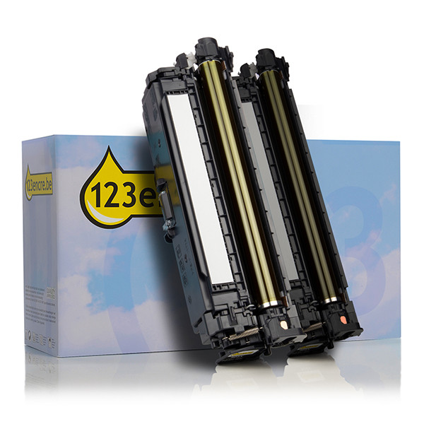 HP Marque 123encre remplace HP 504X (CE250XD) multipack double toner noir haute capacité CE250XDC 132168 - 1