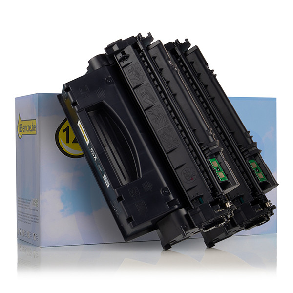 HP Marque 123encre remplace HP 53XD (Q7553XD) multipack double toner noir haute capacité Q7553XDC 132158 - 1