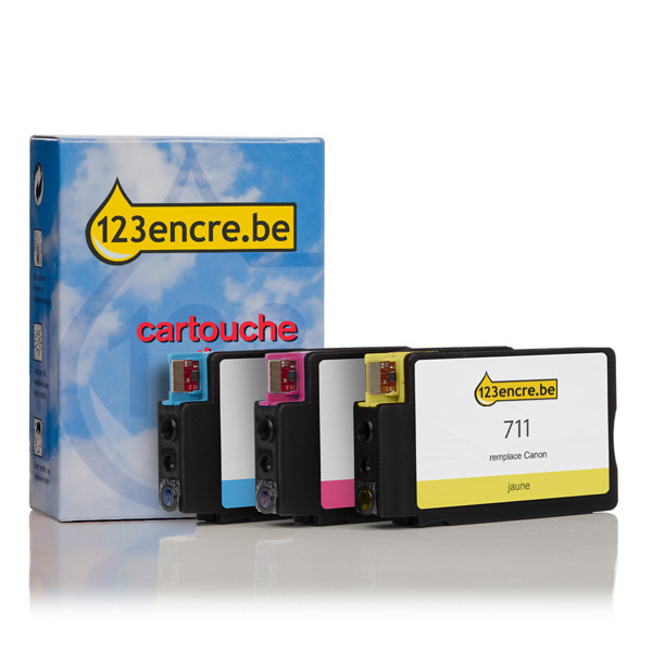 HP Marque 123encre remplace HP 711 (P2V32A) multipack cyan/magenta/jaune P2V32AC 132150 - 1