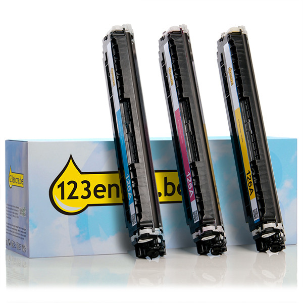 HP Marque 123encre remplace HP CF341A multipack - cyan/magenta/jaune CF341AC 054095 - 1