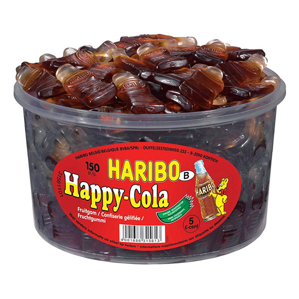 Haribo Bouteilles Cola grand emballage (150 pièces) 103101 423832 - 1