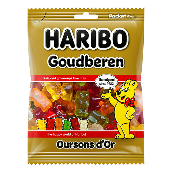 Haribo Oursons d'Or sachet de bonbons (28 x 75 grammes) 574605 423702 - 1