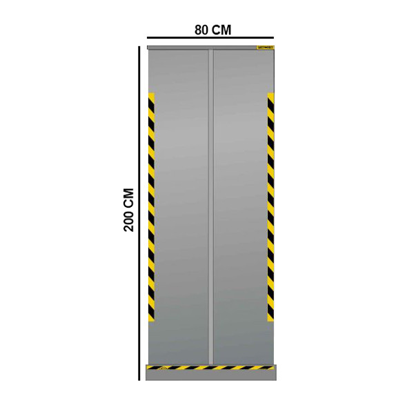 Jalema paravent rétractable 200 x 80 cm transparent 7999812 234756 - 1