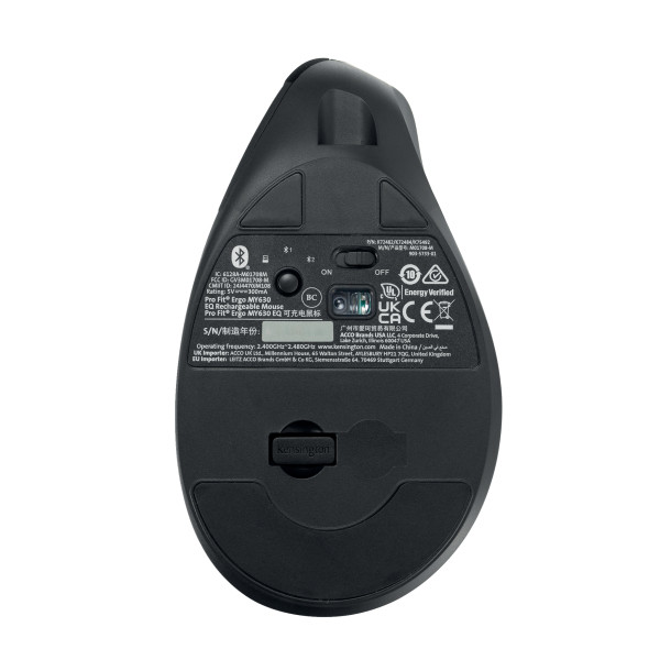 Kensington Pro Fit EQ MY630 souris ergonomique rechargeable K72482WW 230170 - 6