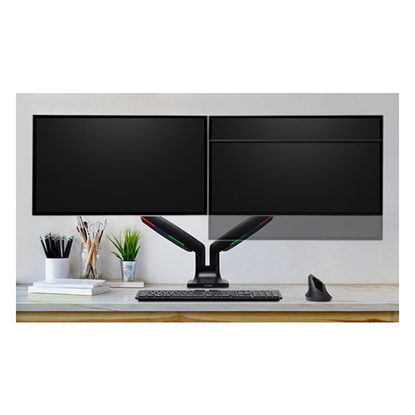 Kensington Smartfit one-touch bras d'écran à ressort à gaz pour 2 écrans (avec pince et oeillet) - noir K59601WW 230158 - 5