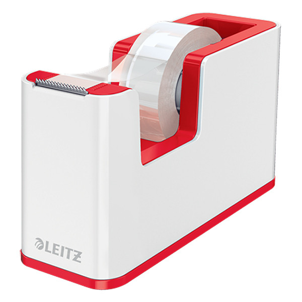 Leitz 5364 WOW dévidoir de ruban adhésif - blanc/rouge 53641026 227657 - 1