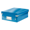 Leitz 6057 WOW petite boîte de rangement à compartiments - bleu métallisé