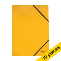 Offre : 10x Leitz Recycle chemise à élastique en carton A4 - jaune