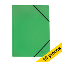 Offre : 10x Leitz Recycle chemise à élastique en carton A4 - vert