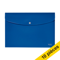 Offre : 10x Leitz Recycle trieur valisette avec bouton poussoir (1 compartiment) - bleu