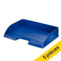 Leitz Plus corbeille à courrier paysage (5 pièces) - bleu 52180035 226127
