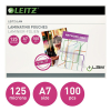 Leitz iLAM pochette de plastification A7 brillante 2x125 microns (100 pièces) 33805 211114 - 2