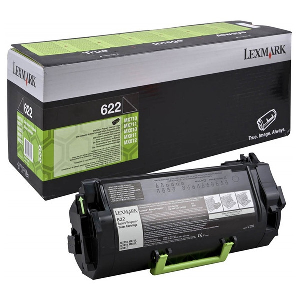 Lexmark 622 (62D2000) toner (d'origine) - noir 62D2000 037230 - 1