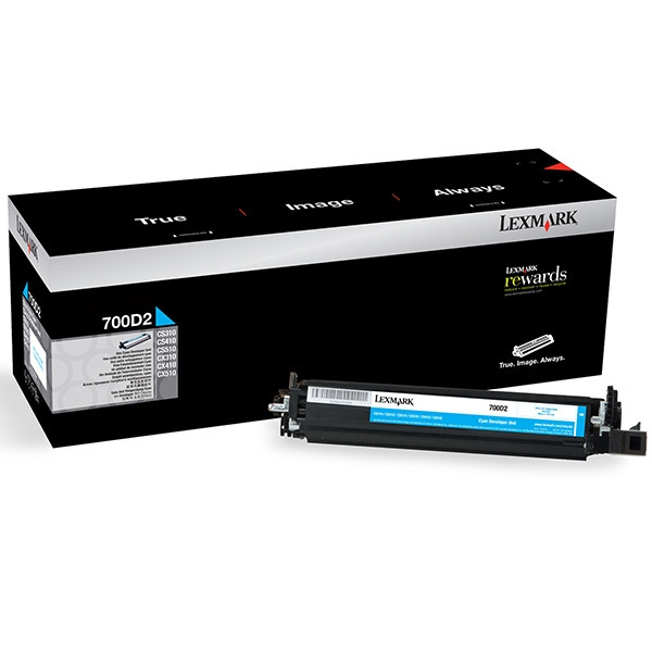 Lexmark 700D2 (70C0D20) révélateur cyan (d'origine) 70C0D20 037264 - 1