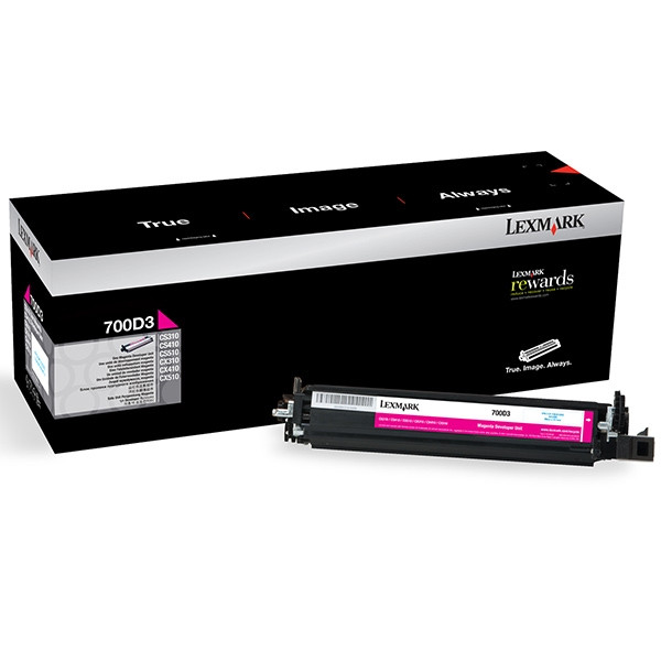 Lexmark 700D3 (70C0D30) développeur magenta (d'origine) 70C0D30 037266 - 1