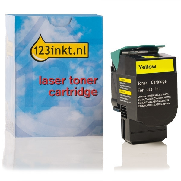 Lexmark C540A1YG toner jaune (marque 123encre) C540A1YGC 037031 - 1