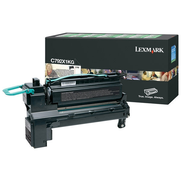 Lexmark C792X1KG toner haute capacité (d'origine) - noir C792X1KG 037154 - 1