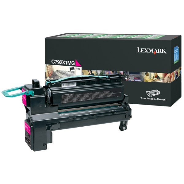 Lexmark C792X1MG toner haute capacité (d'origine) - magenta C792X1MG 037158 - 1