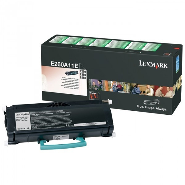 Lexmark E260A11E toner (d'origine) - noir E260A11E 901372 - 1