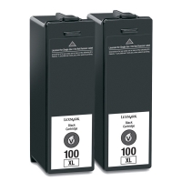 Lexmark Nr.100XL (14N0848) pack double (d'origine) - noir 14N0848 040434