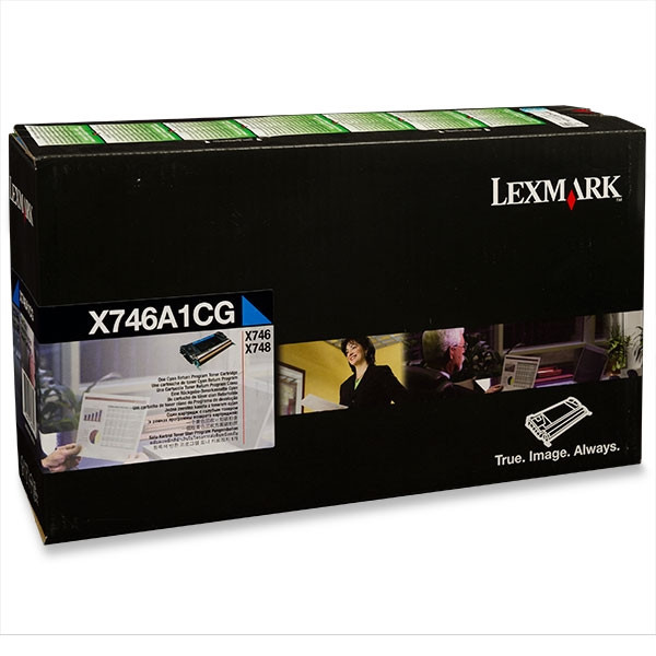 Lexmark X746A1CG toner (d'origine) - cyan X746A1CG 037222 - 1