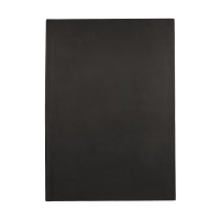 Livre relié A4 ligné 80 feuilles - noir  301408