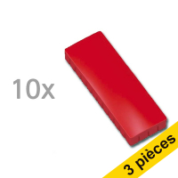 Offre : 3x Maul aimants rectangles 54 x 19 mm (10 pièces) - rouge