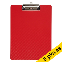 Offre : 5x Maul MAULflexx porte-bloc A4 vertical - rouge